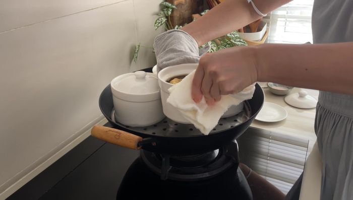 Remove from heat. If desired, remove excess oil.