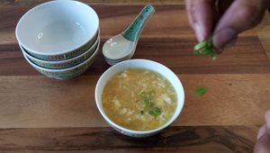 Easy Chinese Chicken & Corn Egg Drop Soup Recipe