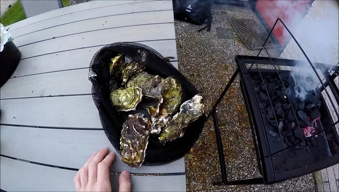 Prepare the sauce: Mix ginger, oyster sauce, scallions, and garlic together.