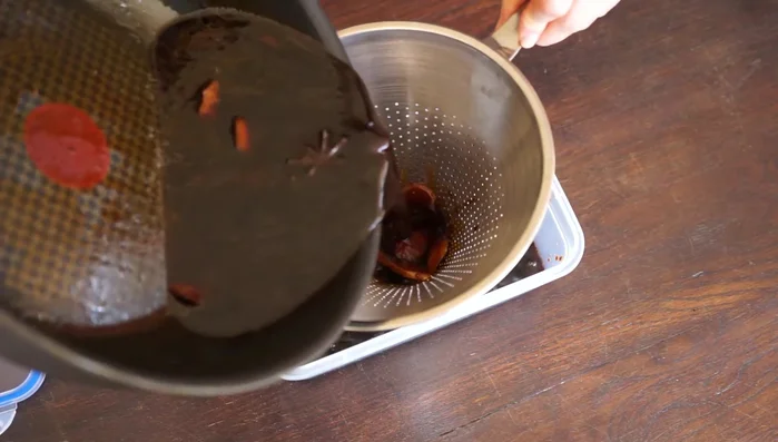 Filter the Millennium Sauce once cooled and store it in the freezer.