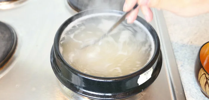 Remove any foam that floats to the surface.
