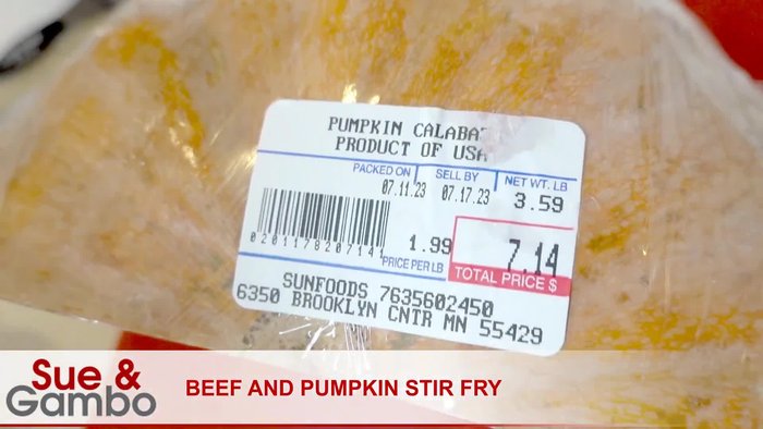 Cut the pumpkin into big slices, then into smaller slices. Remove the seeds and skin.