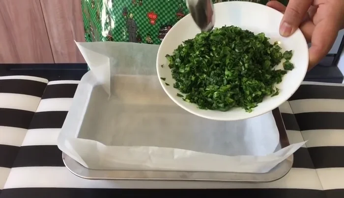 Place tofu on top of the spinach.