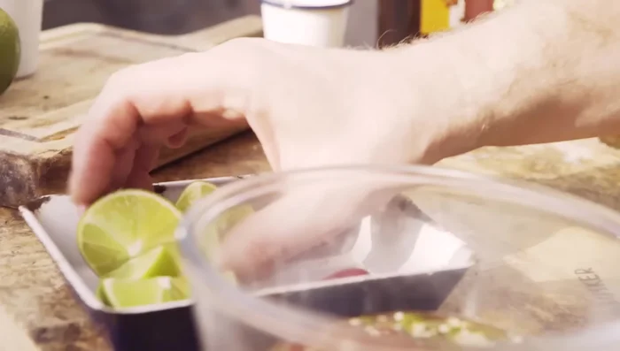 Crisp the chilies in a pan, coating them with fish sauce and a squeeze of lime juice.