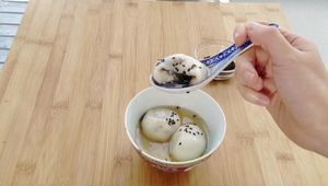 Chinese New Year Black Sesame Lava Dumplings Recipe