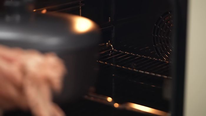 Cover and bake in a preheated oven at 170°C (338°F) for 1 hour.