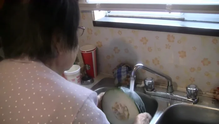 Cut the winter melon into large chunks, leaving the skin on (optional).