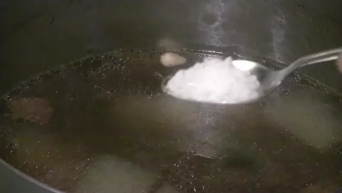 Add salt to taste (about 2 teaspoons).
