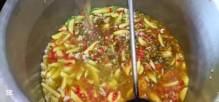Add water for rice.