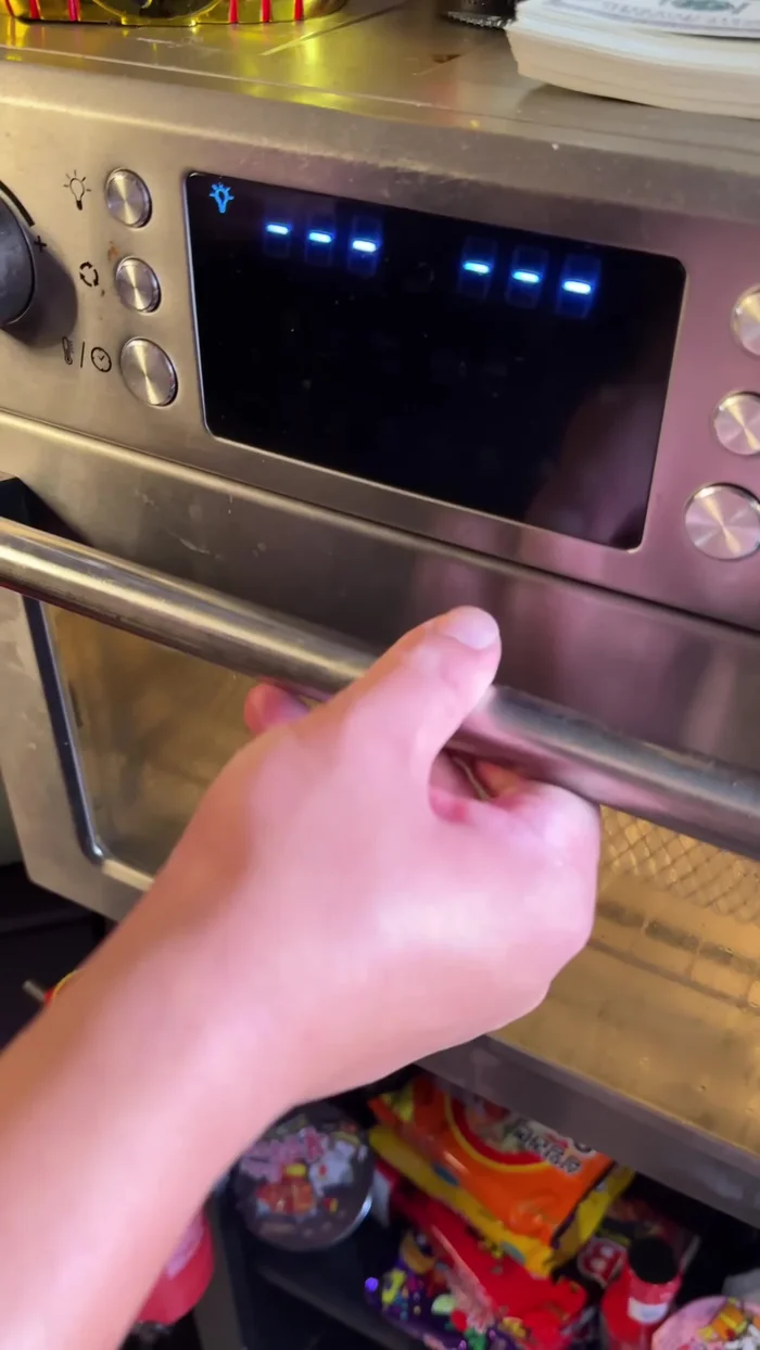 Air fry pork belly for 1 hour at 100°.