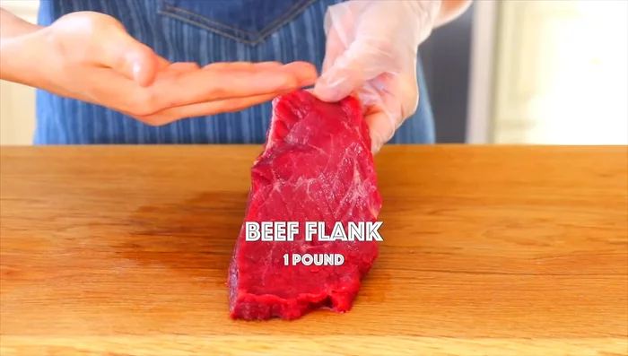 Slice the beef against the grain.