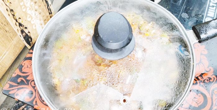 Cover and cook the vegetables for a few minutes until they are tender.