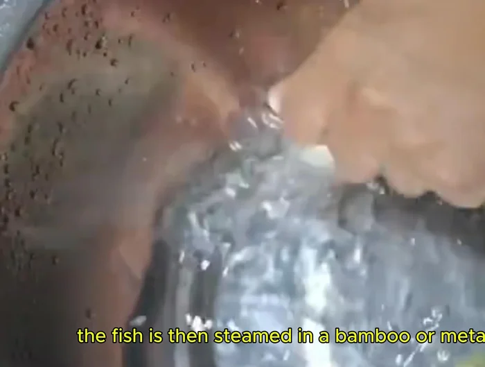 Place the seasoned fish in a bamboo or metal steamer.