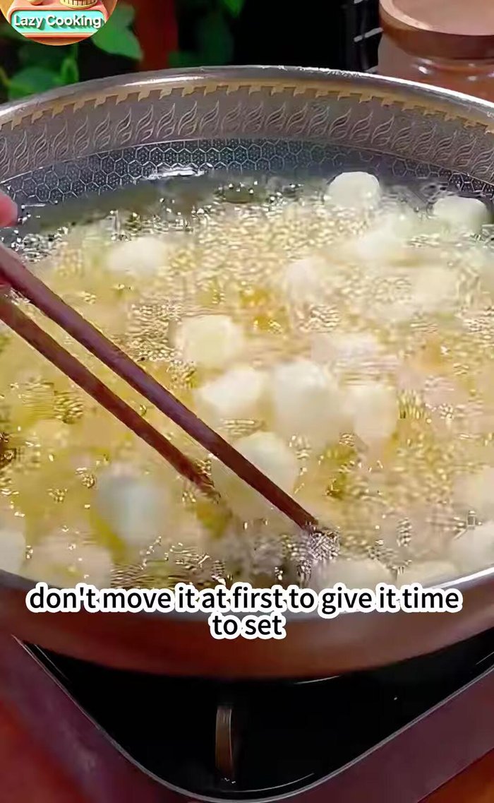 Gently stir and fry until golden brown and crispy.