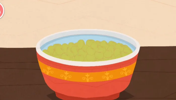 Make tofu: soak the beans, grind them into a paste, and cover.