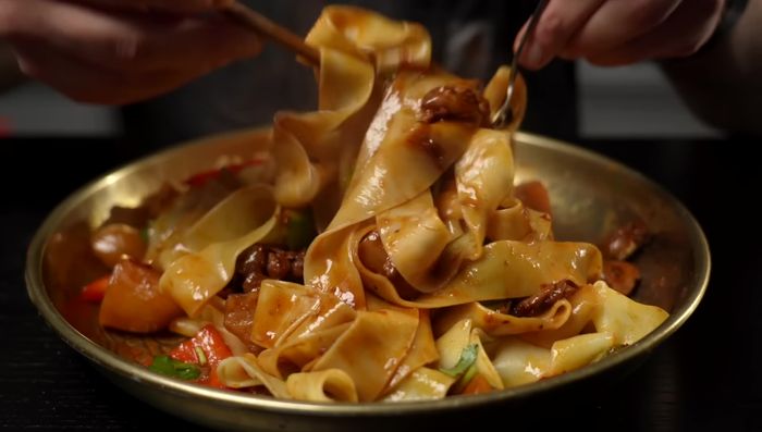 Mix everything together, let it sit for a minute before serving.