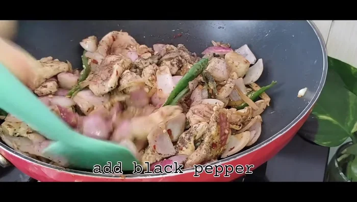 Cover and cook for 15 seconds. Water will come out of the chicken.