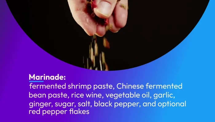 Blend fermented shrimp paste, Chinese fermented bean paste, rice wine, vegetable oil, garlic, ginger, sugar, salt, black pepper, and optional red pepper flakes until smooth.