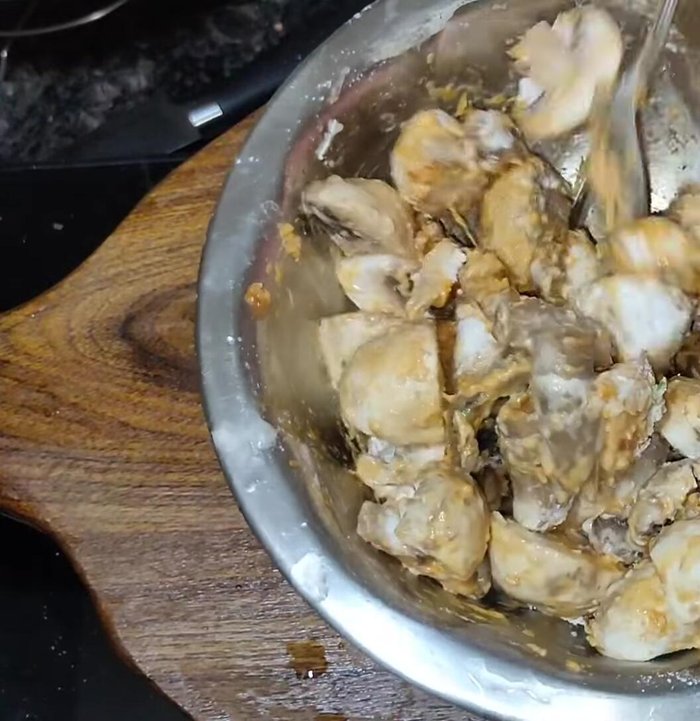 Let the mushrooms sit for 15-20 minutes.