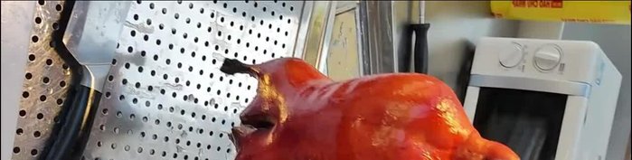 Prepare the duck: Clean and prepare the duck for roasting. Specific preparation methods will vary; consult the full video tutorial.