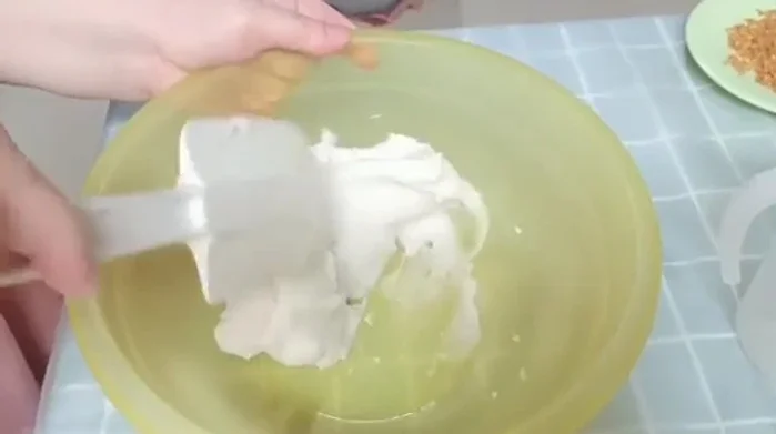 Remove from heat and knead the dough until smooth.