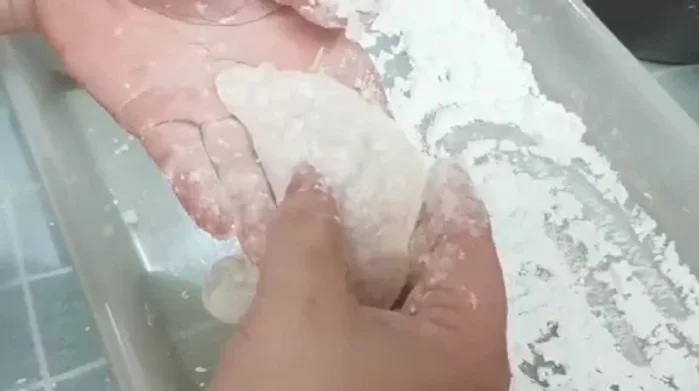 Seal the edges of the dough.