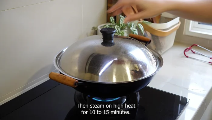 Steam on high heat for 10-15 minutes.