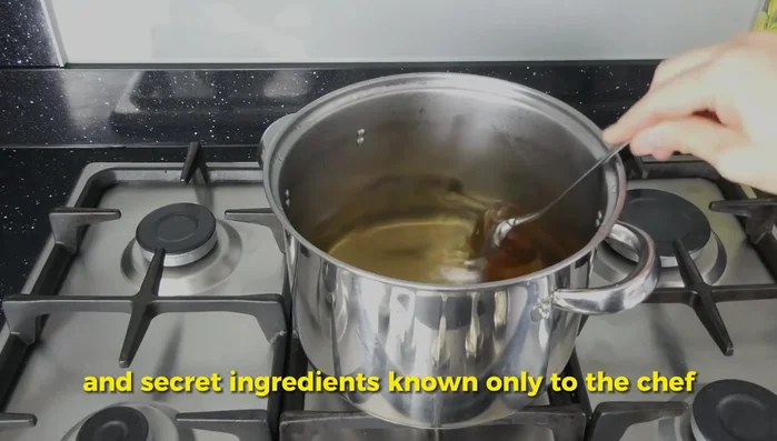 Apply a glaze of malt syrup, rice vinegar, soy sauce, and secret ingredients. (238.319)