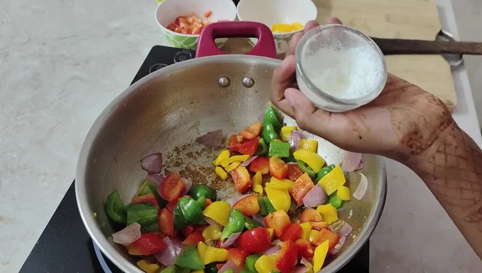 Mix one teaspoon of corn flour with water to create a slurry.