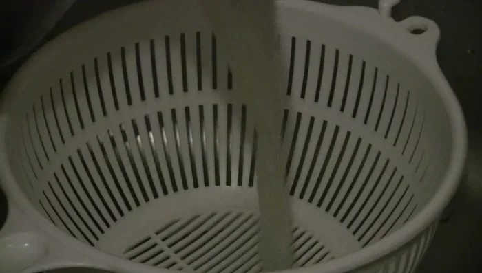 Rinse the noodles under cold running water to stop further cooking and prevent sticking.