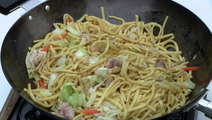 Season with 1 tsp salt and 1 tbsp soy sauce (or add dark soy sauce for color).