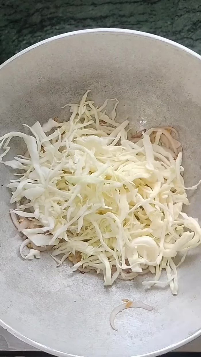 Add onions and fry until softened.