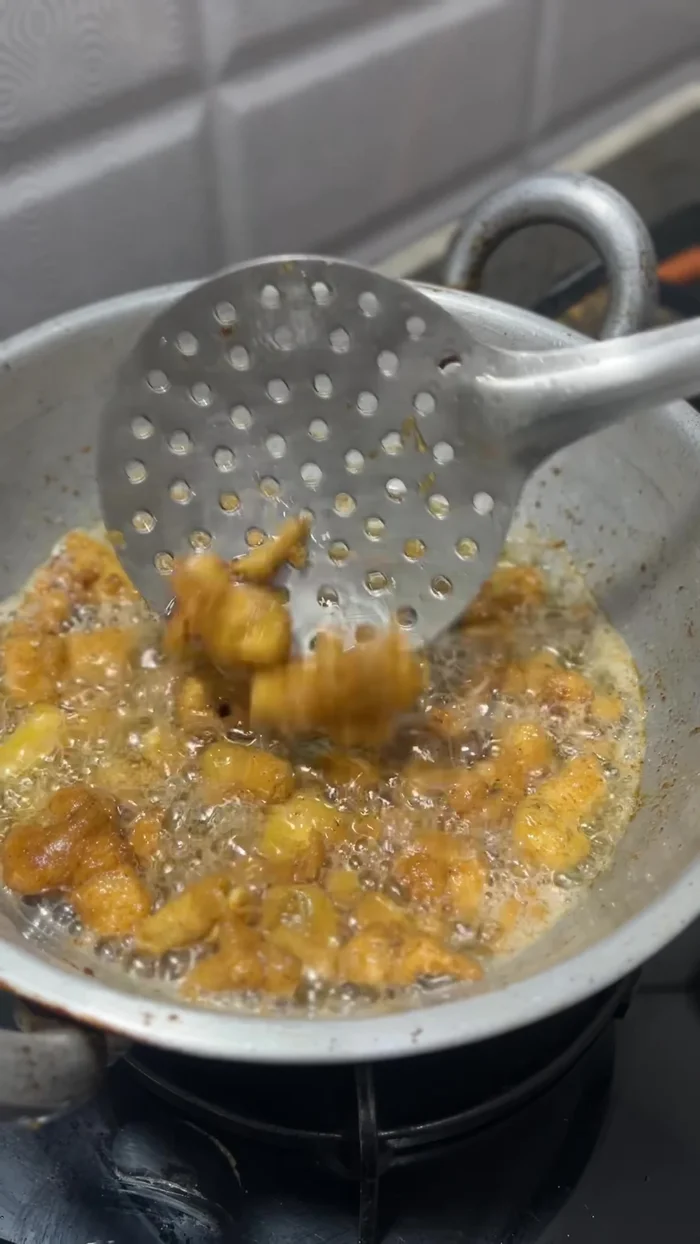 Remove the fried mushrooms and serve.
