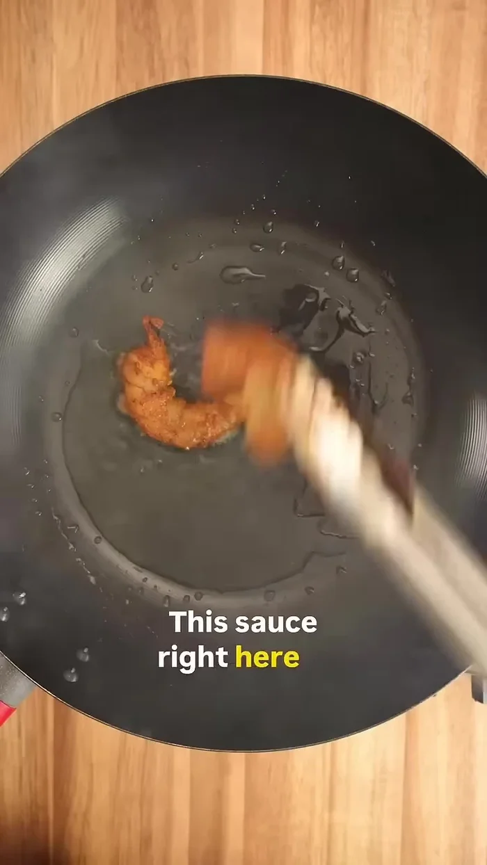 Sear shrimp on both sides in a hot pan.