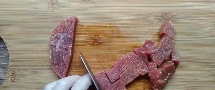 Marinate the beef.