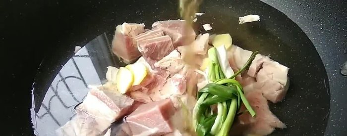 Prepare the soup broth. This might involve using water, stock, or a combination of both.