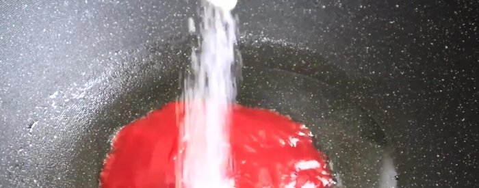 Prepare the tomato sauce: Sauté the minced garlic and ginger in the same pan.