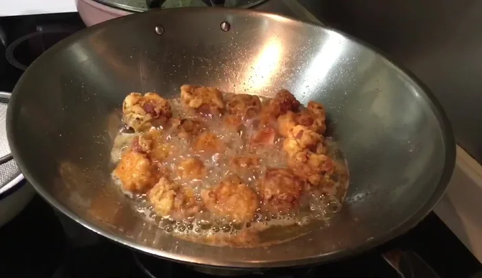 Cook the marinated pork in a pot until tender.