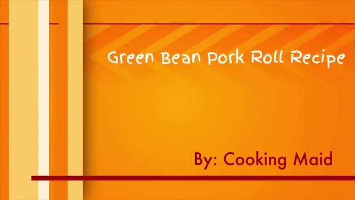 Add the green beans to the pork.