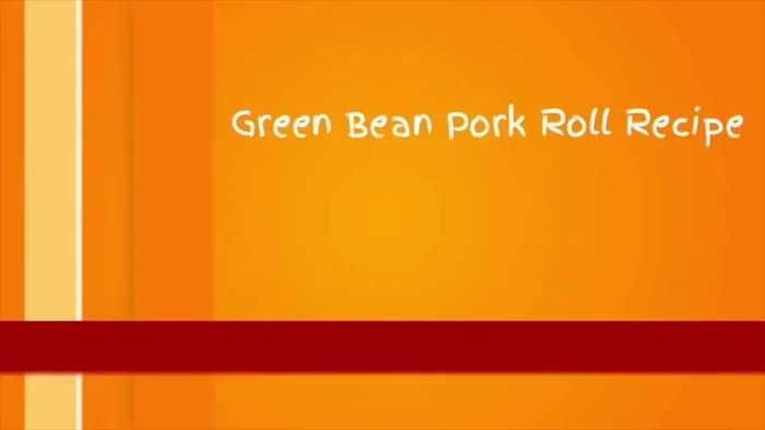 Cut the green beans and pork into suitable sizes.