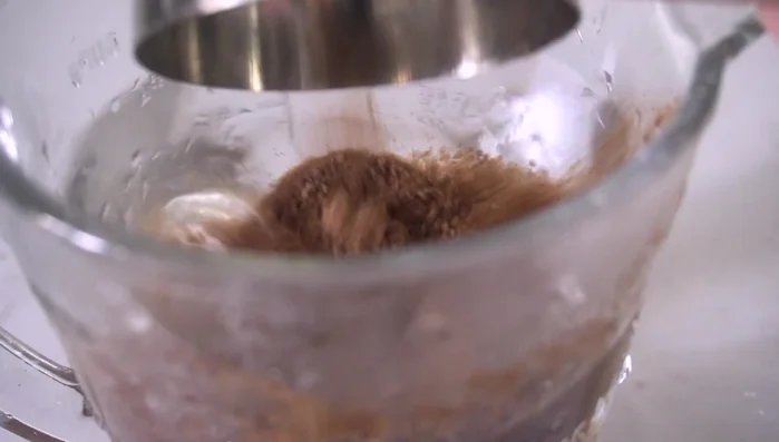 Add brown sugar to the dry ingredients.