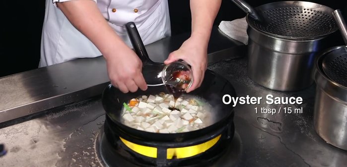 A step in the cooking process (e.g., stirring, flipping).