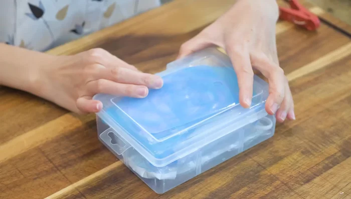 Prepare a piping bag with a 1/4 inch round tip. Avoid plastic piping bags as they may break under pressure.