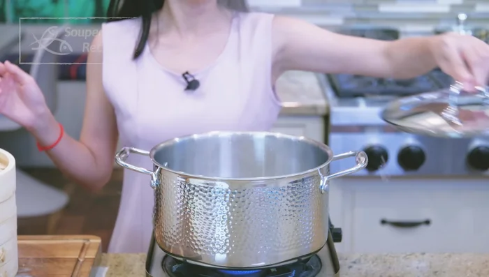 Steam the dumplings: Steam for 15 minutes.