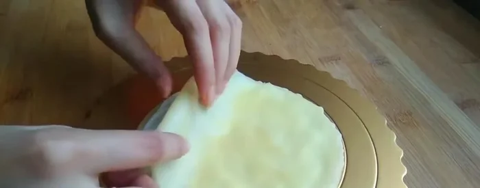 Once chilled, carefully remove the cake from the refrigerator and decorate as desired.