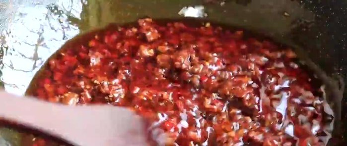 Look at the sauce and check the consistency. Adjust as needed.