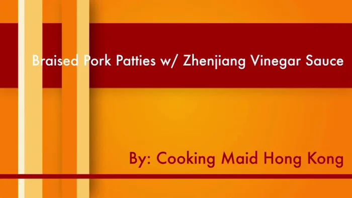 Prepare the pork patties. (Specific instructions not available from transcript)