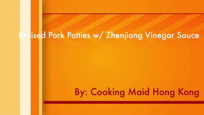 Seasoning the pork patties (Specific instructions not available from transcript)