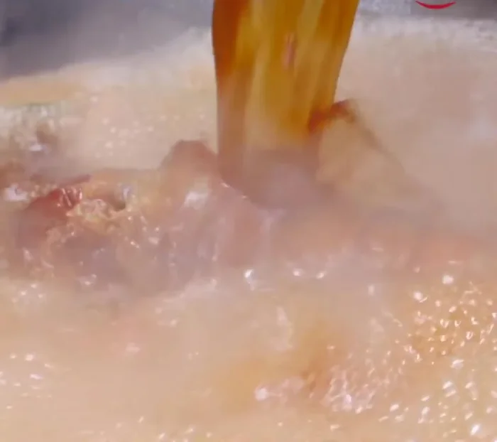 Serve the char siu pork over noodles with your broth and garnish.