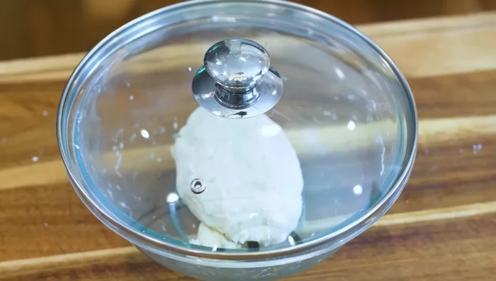Let the dough rest for 10 minutes, then knead again for a few minutes. Rest for another 10 minutes.